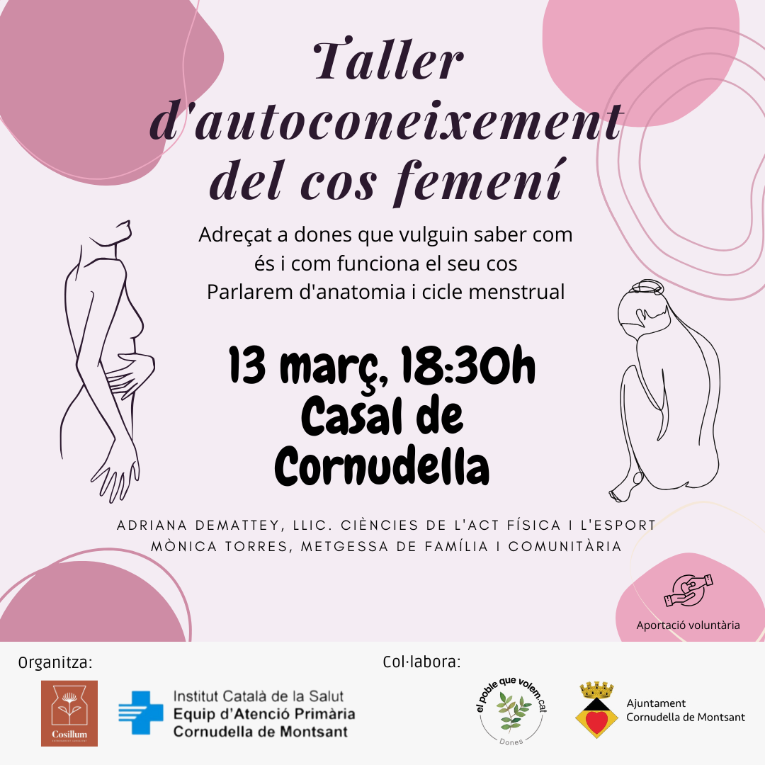 Cartell del taller d'autoconeixement del cos femení