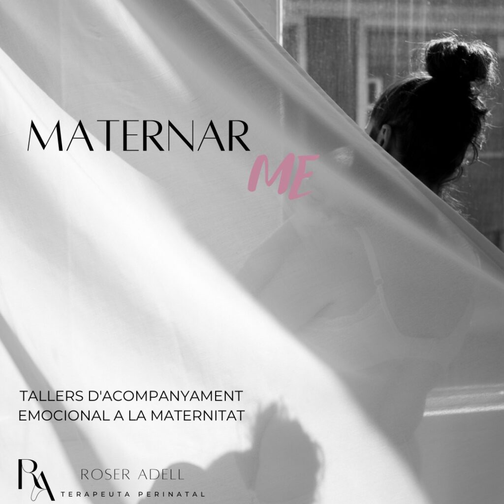 Cartell del taller de "MATERNAR ME, Tallers d'acompanyament emocional a la maternitat"